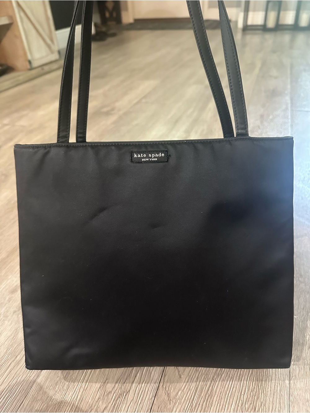 Kate Spade New York Black Nylon Tote Handbag Purse